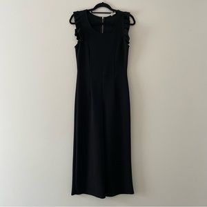 Caution to the Wind- Black Romper